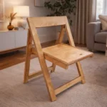 صندلی تاشو چوبی گندومی