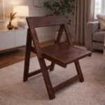 صندلی تاشو چوبی شکلاتی