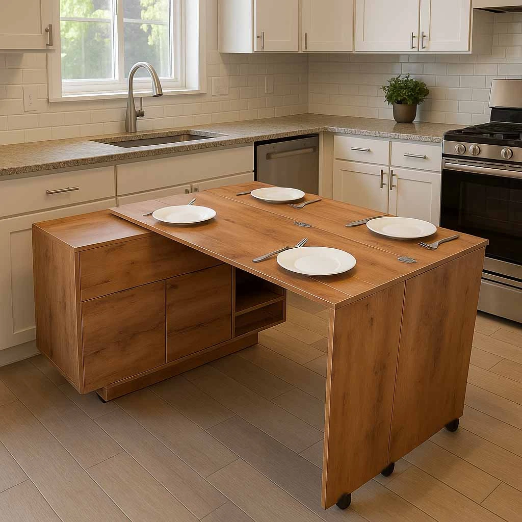 میز ناهار خوری کم جا کتابی