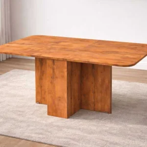 میز ناهار خوری تاشو 6 نفره لبه گرد