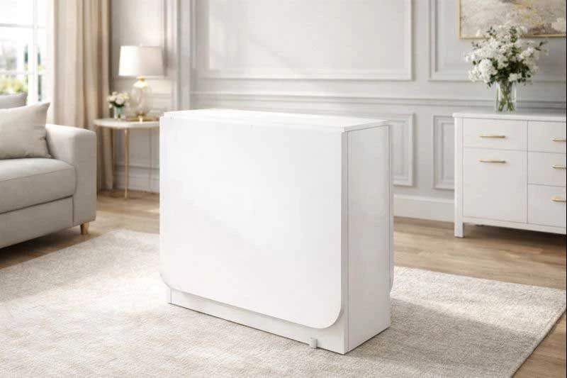 میز ناهار خوری سفید تاشو