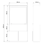 ابعاد میز تحریر تاشو