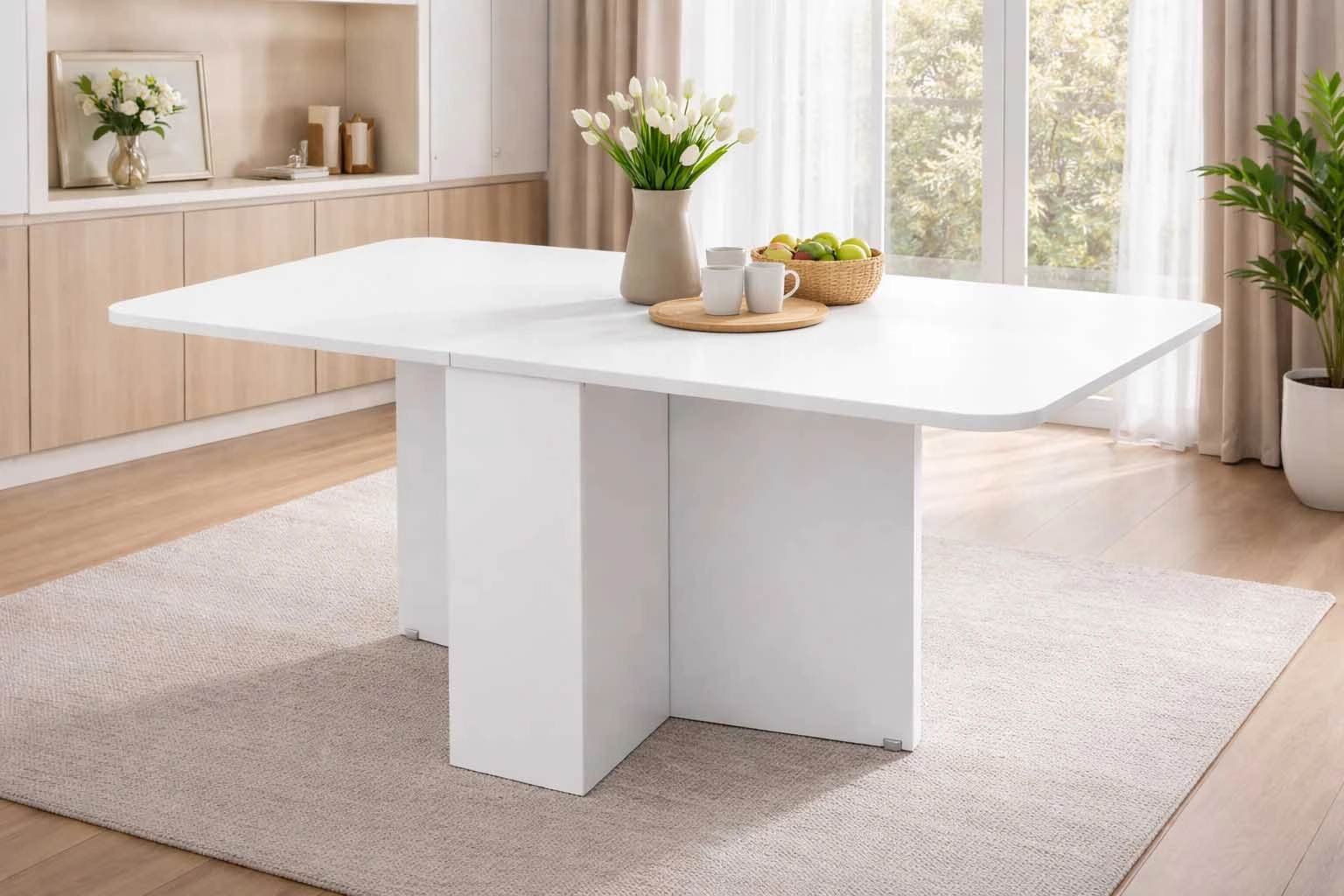 میز ناهار خوری سفید