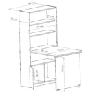 ابعاد میز تحریر کم جا