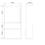 ابعاد میز تحریر مدرن